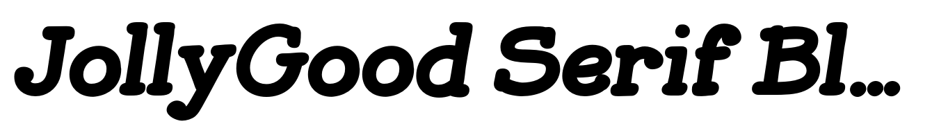 JollyGood Serif Black Italic